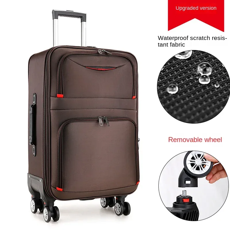 valise pc noir gris rouges roulettes toupie compartiment frontal poignées latérale supérieure grande capacité bagages voyage