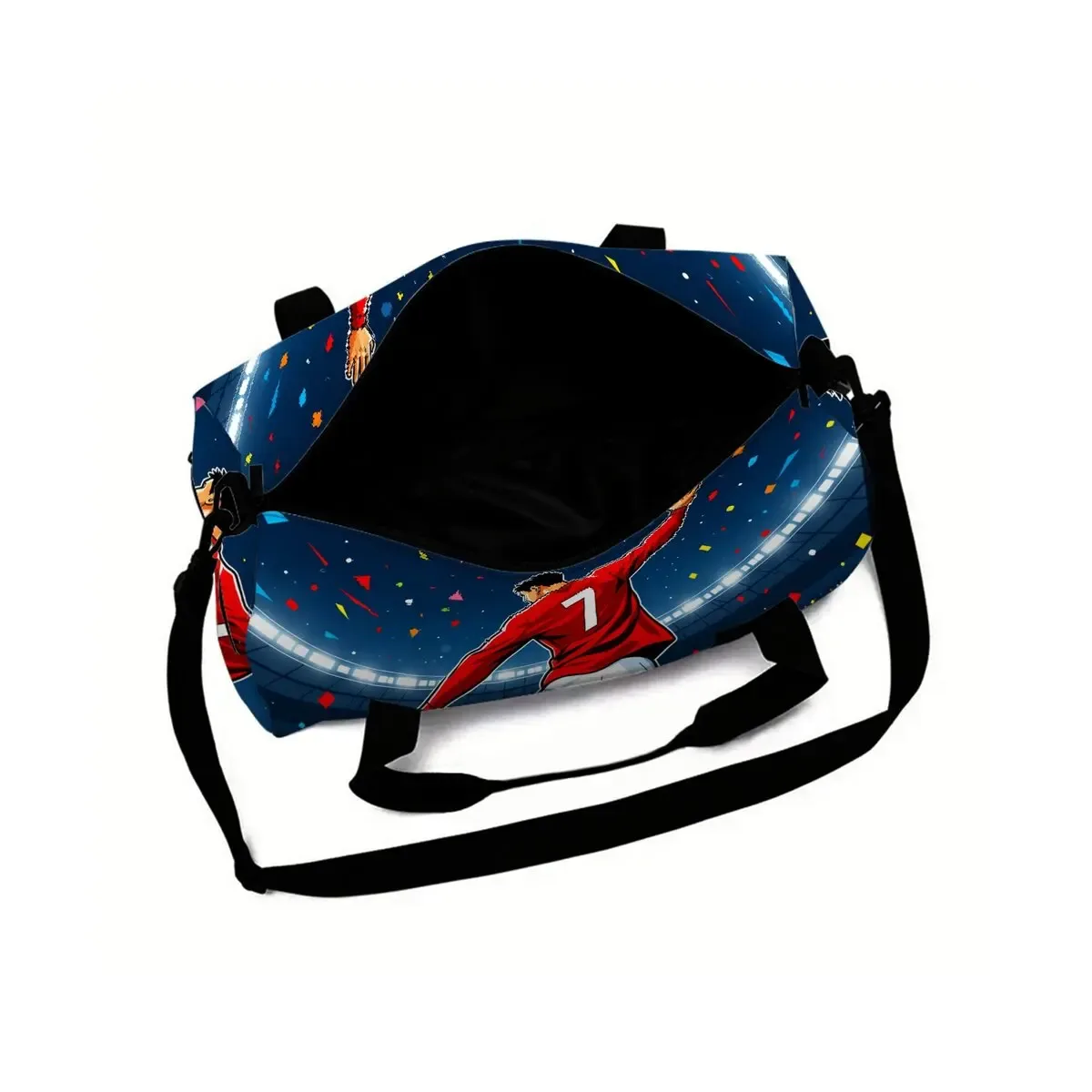 sac de voyage scolaire imprimé football, grande capacité, sac à bagages, dessin animé 2d, meilleur cadeau pour garçons et filles, style tendance