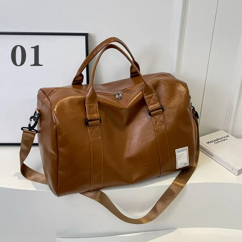 sac de sport en cuir de mode avec paquet de chaussures pour hommes et femmes bagages sac de voyage sport gym fitness sac à main hommes sac à bandoulière