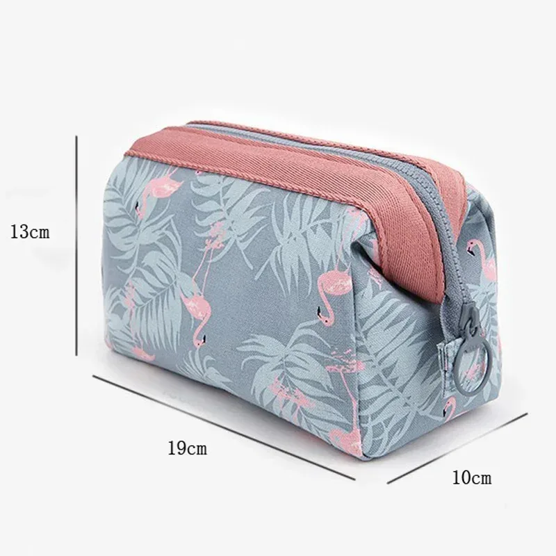nouvelle mode sac cosmétique femmes étanche flamant sacs de maquillage organisateur de voyage kits de toilette sacs de maquillage portables esthéticienne