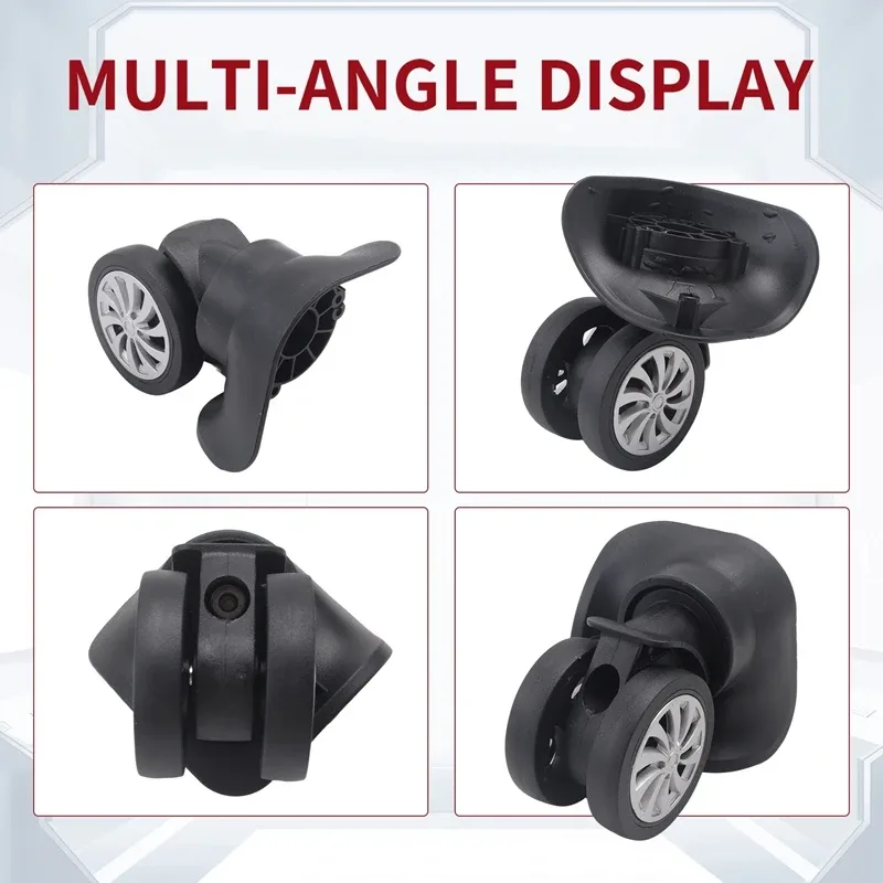roues remplacement universelles abs noires valises roulettes jean violet capacité bricolage durables bagage voyage