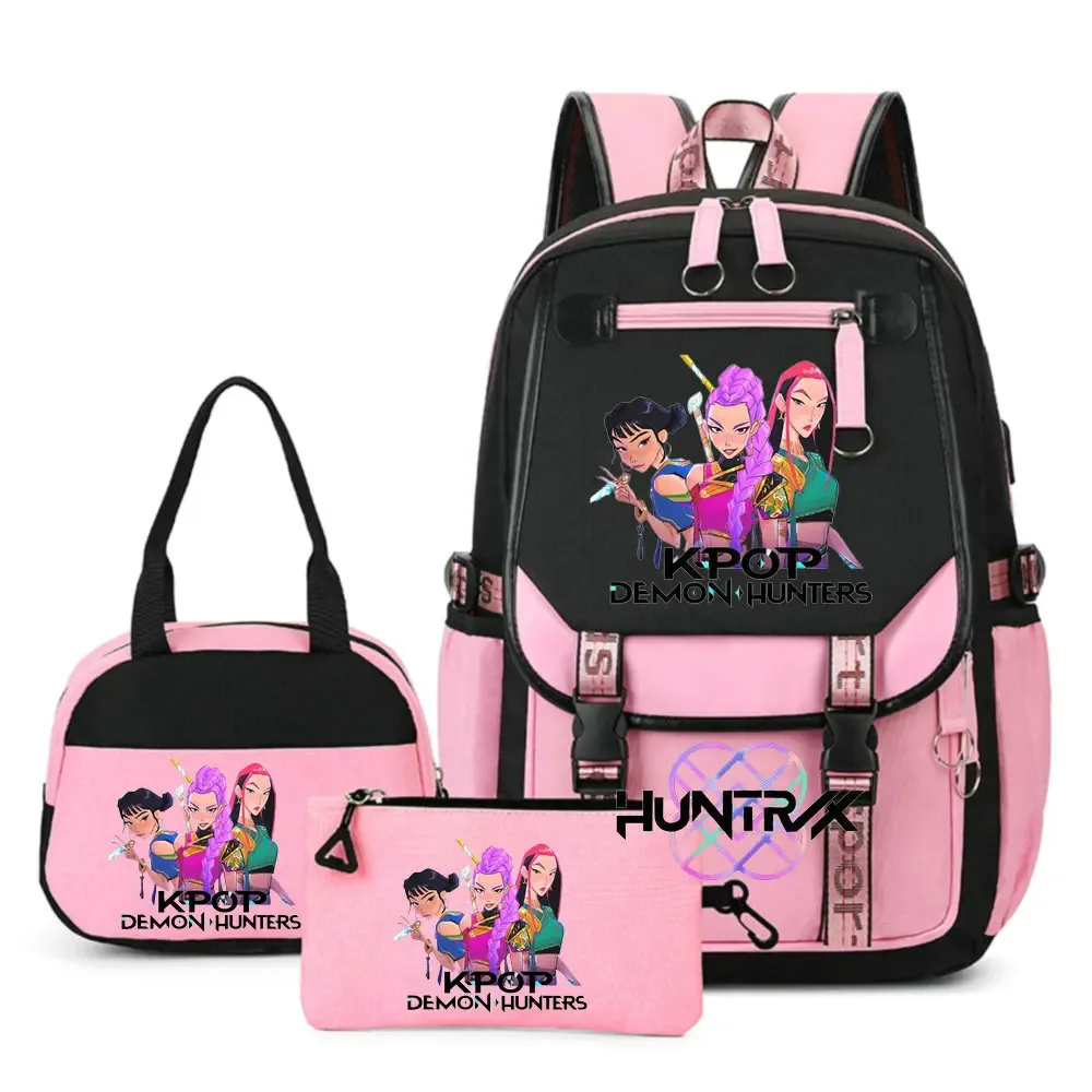 nouveaux sacs à dos kpop demon hunters, sac d'école pour garçons et filles, sac à dos pour ordinateur portable, pour adolescents, filles et femmes, imprimé mochila escolar, cadeau