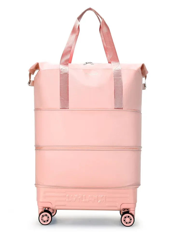 nouveau sac de voyage léger avec roulettes universelles, grande capacité, pliable, imperméable, sac extensible pour les courts séjours et les voyages en plein air