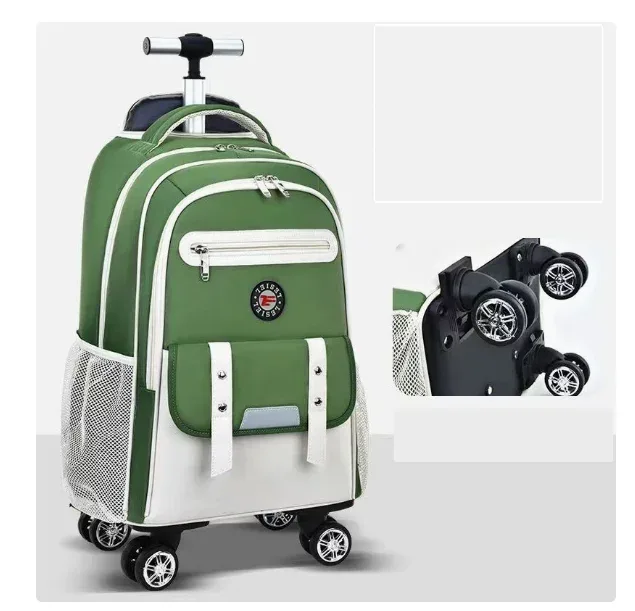 valise à roulettes pour adolescentes, sac à dos à roulettes pour l'école, sac à roulettes de voyage, sac à dos à roulettes pour voyager