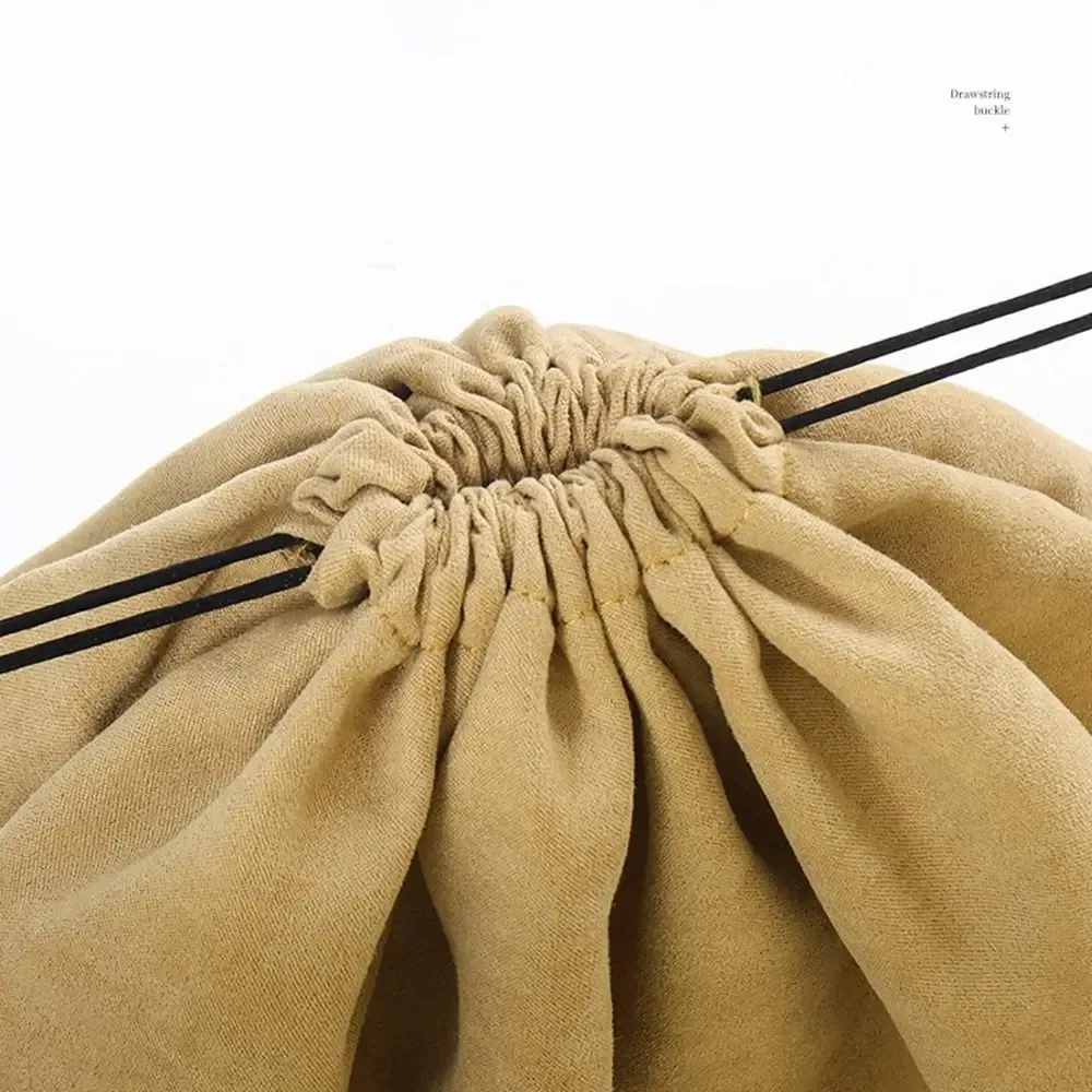 sac à cosmétiques en tissu avec cordon de serrage, sac de rangement anti-poussière