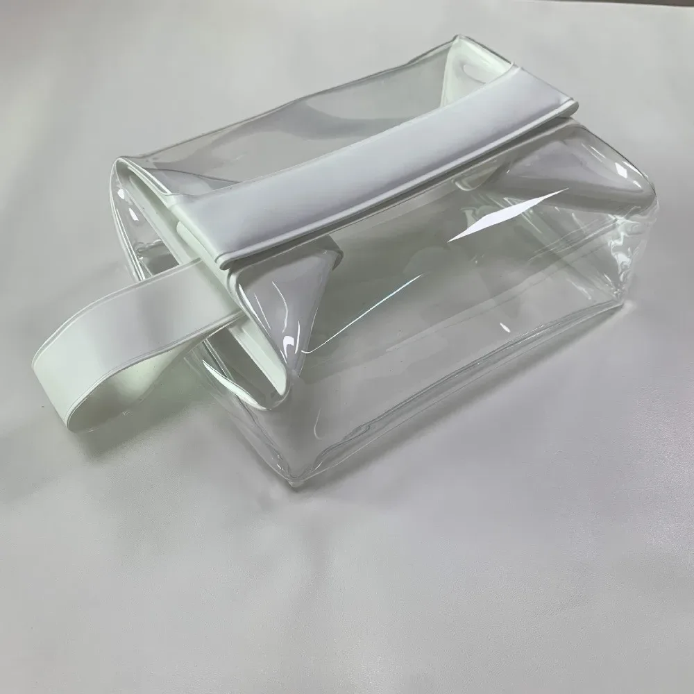 trousses de toilette transparentes avec fermeture magnétique, trousse de maquillage anti-fuite, pochette cosmétique en pvc de grande capacité pour femmes et hommes, voyage