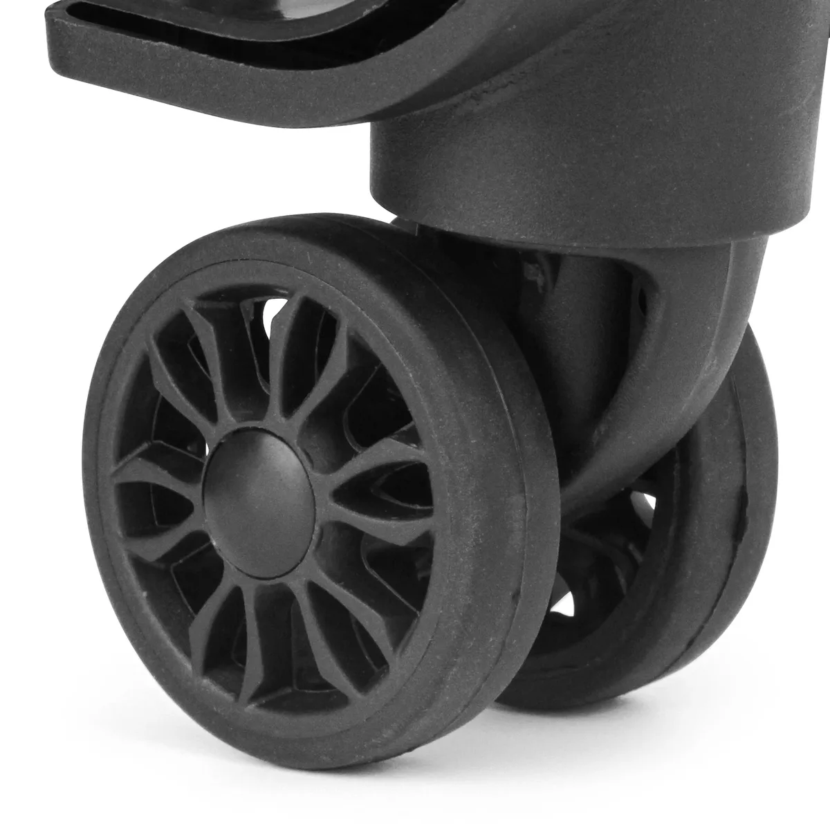 2 pièces st0149 chariot roulette remplacement valise boîte à bagages roues double rangée 360 °   kit de réparation de spinner, roues robustes