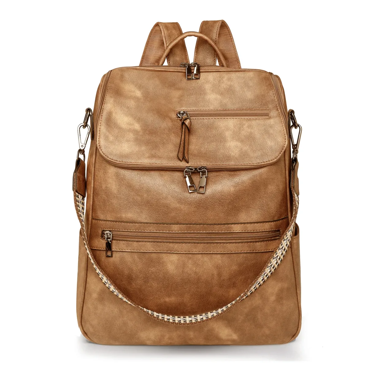nouveau 2025 femmes grand sac à dos pour ordinateur portable en cuir 15.6 pouces étanche décontracté mode affaires rétro voyage sac à bandoulière pour collège