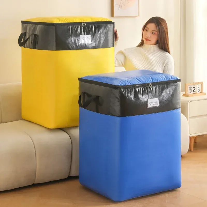 sac de déménagement de grande capacité, sac à bagages épais et écologique, sac tissé imperméable, sac de rangement résistant à l'usure