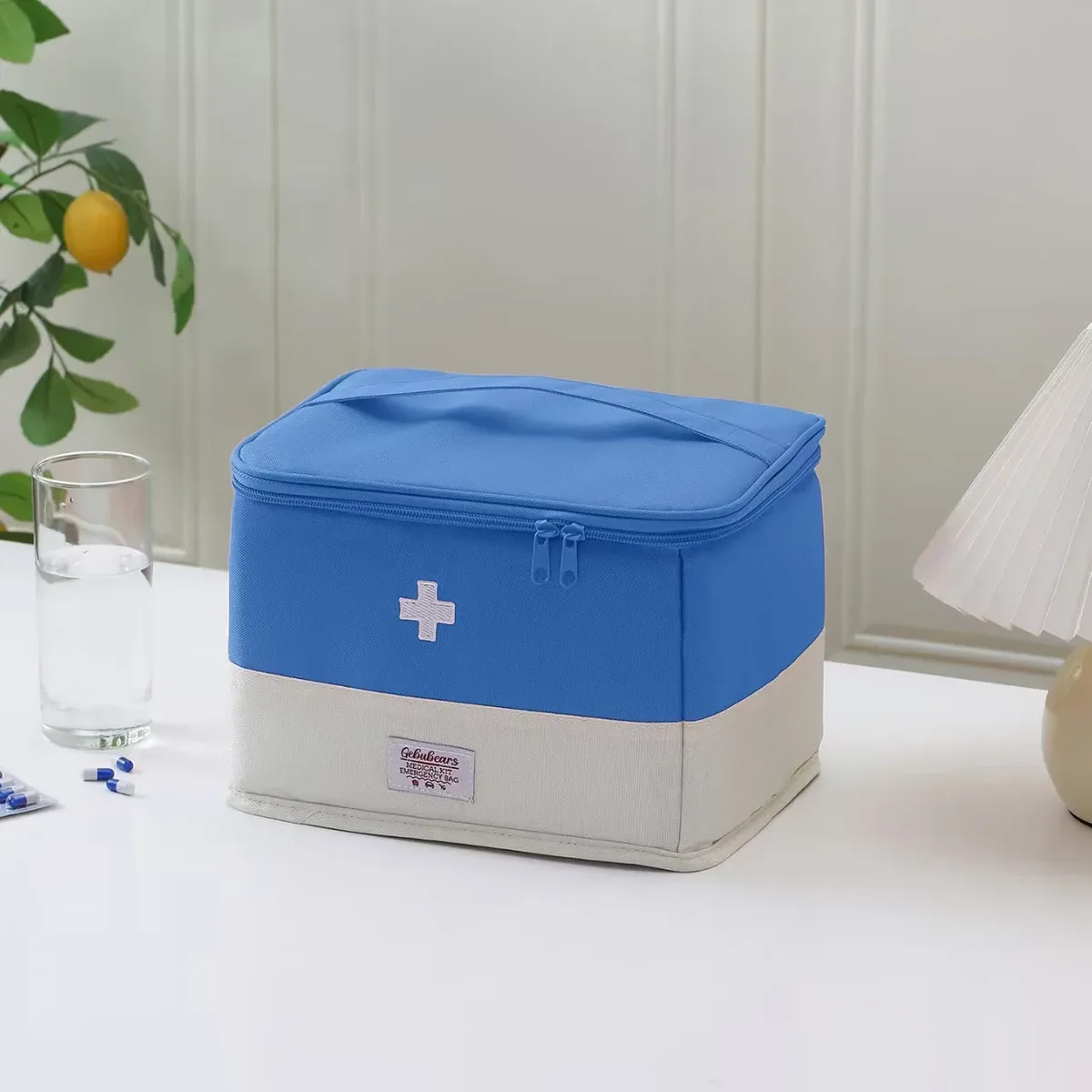 sac médical de voyage portable, trousse d'urgence pour la maison et l'extérieur, sac à médicaments personnel en tissu oxford, sac de rangement pour les voyages d'affaires