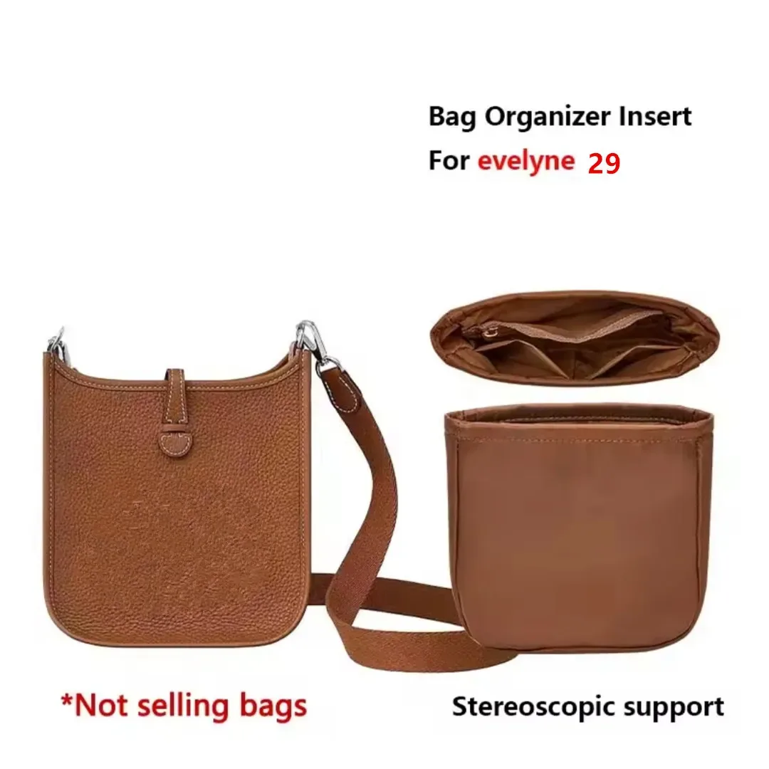 organisateur de sac multi-poches pour evelyne16/29, sac de rangement intérieur, sac à main en nylon, sac insert, sac doublure pour sac à main