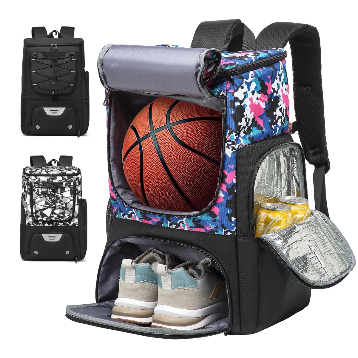 sac à dos de football pour hommes, sac à dos de basket-ball, sacs de rangement de football en plein air, sac à dos de sport d'entraînement avec compartiment à chaussures