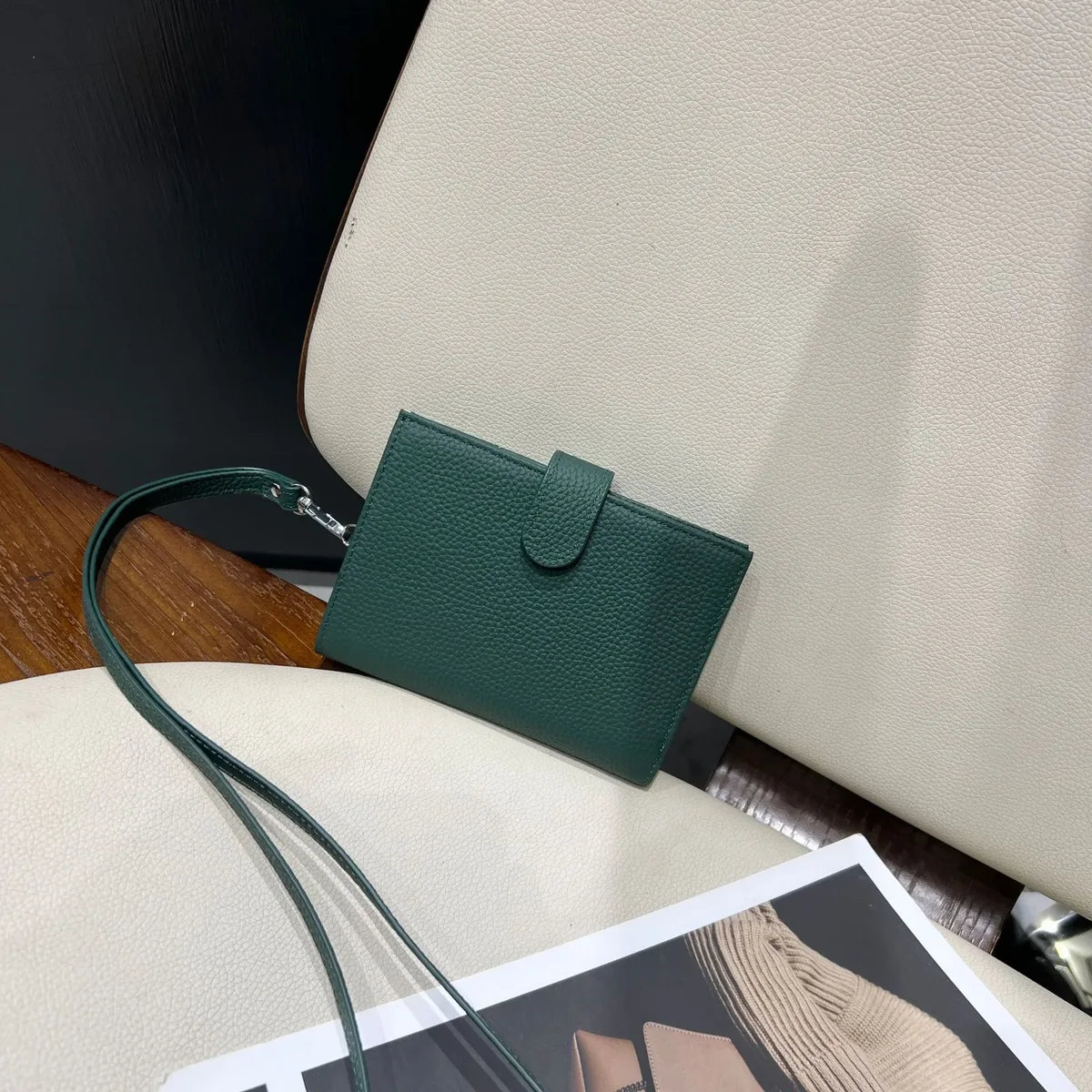 porte-passeport ultra-fin en cuir véritable avec nom personnalisé, nouveau porte-carte multifonctionnel, porte-billets, sac de rangement
