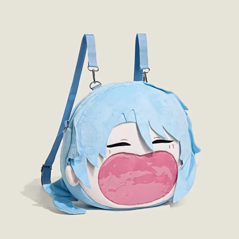genshin impact wanderer raiden shogun kaedehara kazuha dessin animé itabag anime sac à dos cadeaux de vacances pour amis
