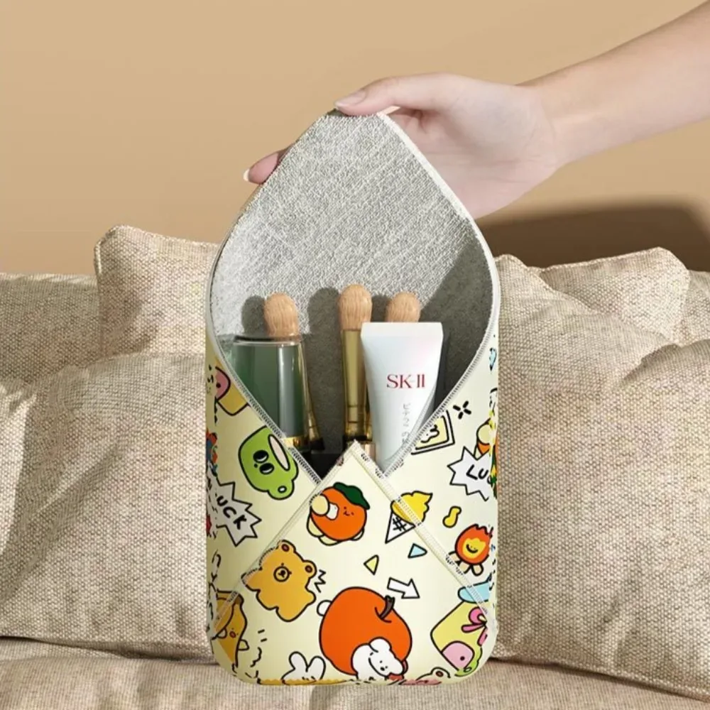 nouveau fantastique sac cosmétique pliant tissu magique cent patch tissu caméra pour ipad sac de rangement