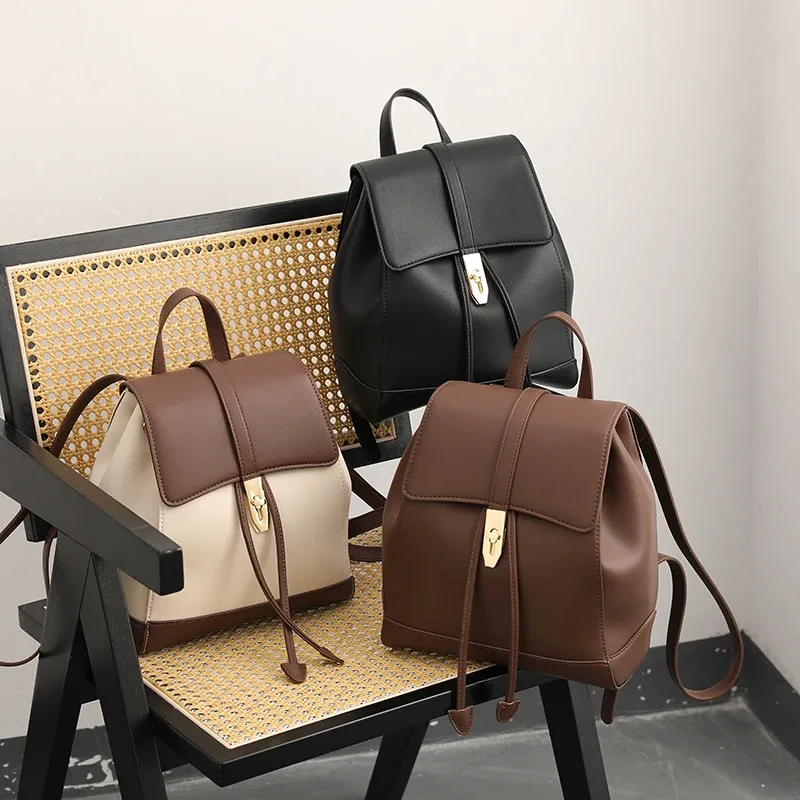 sacs à dos femmes en cuir véritable sac à dos sacs design de mode femme sacs urbains portable sac à main livre-sac esthétique dame sac nouveau