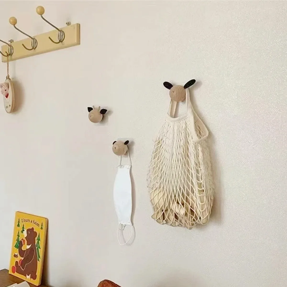 sac fourre-tout réutilisable en coton tressé, idéal pour les courses, le rangement des légumes et fruits, protection de l'environnement