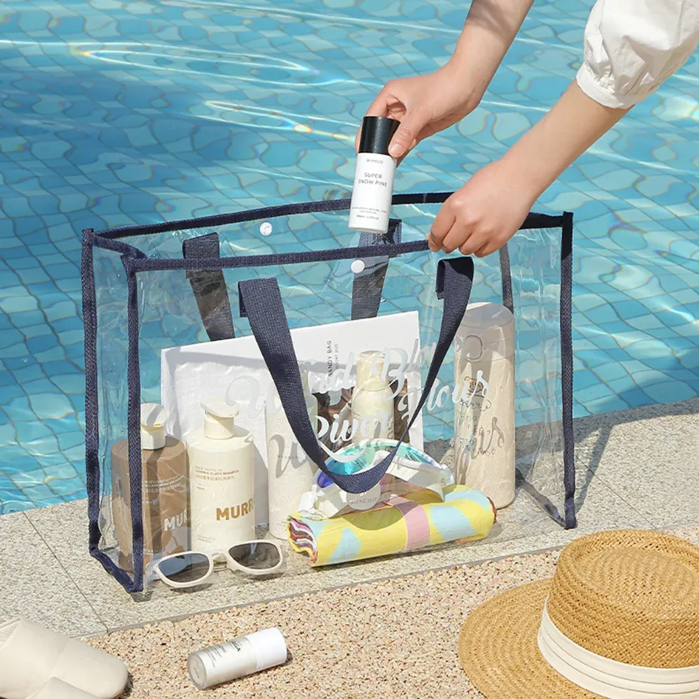 pochette cosmétique fourre-tout de plage-sac de plage léger avec pochette pour téléphone sac fourre-tout pliable étanche pour plage, piscine, vacances