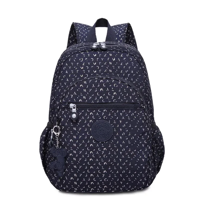 teincome ote-sac à dos d'école étanche pour fille et garçon, sac de voyage léger pour homme, 2024 nylon, motif de fleurs, mode décontractée, a4, m1318