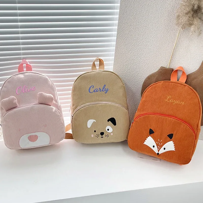 sac à dos en velours côtelé, disponible en plusieurs couleurs, double poche de rangement, bretelles réglables, adapté pour les trajets quotidiens, les vacances, les fêtes, les sorties, cadeau créatif.