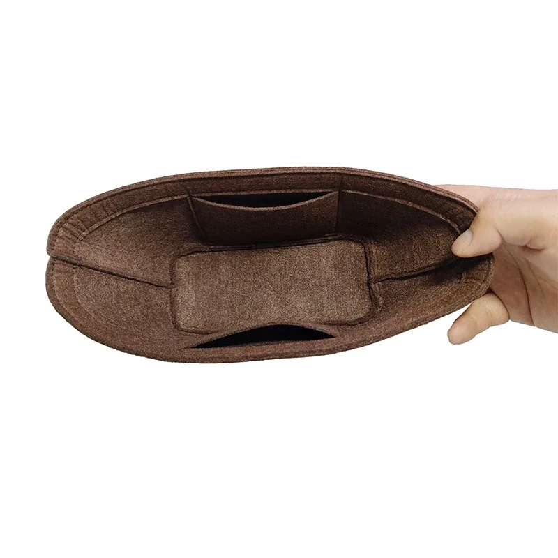 insert d'organisateur de feutre pour les sacs de l'ellipse pm, façonneur de base de sac de lune de poche intérieure de sac à main