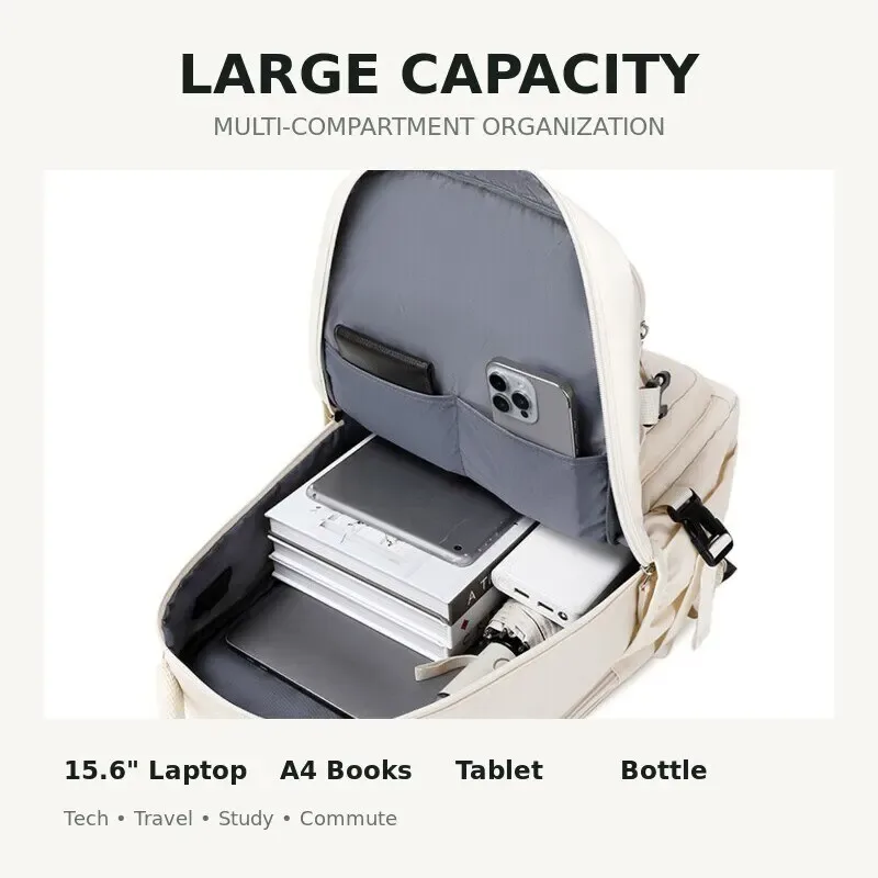 sac à dos de voyage unisexe grande capacité, sac à dos pour ordinateur portable avec compartiment séparé pour chaussures, sac d'école, sac à dos décontracté pour la journée