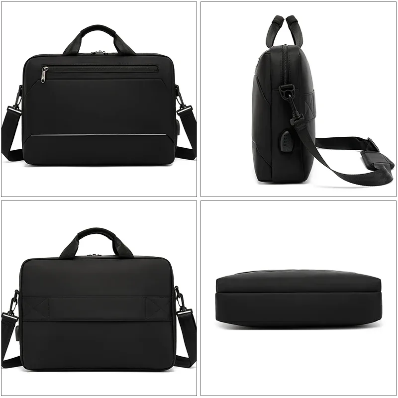 sac à main avec logo personnalisé pour homme, pochette pour ordinateur portable, sac pour ordinateur portable, étanche, travail, affaires, décontracté, étui à bombes, initié, vente en gros