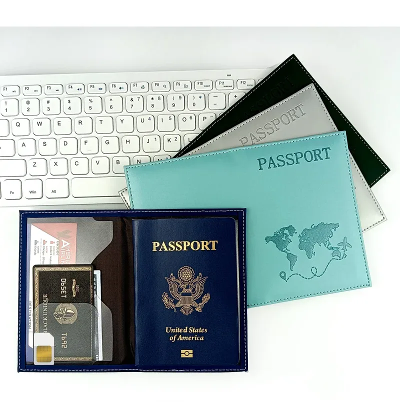 couverture de passeport, porte-passeport, organisateur de voyage, étui de protection pour cartes, porte-carte de crédit, document d'identité, portefeuille pour passeport