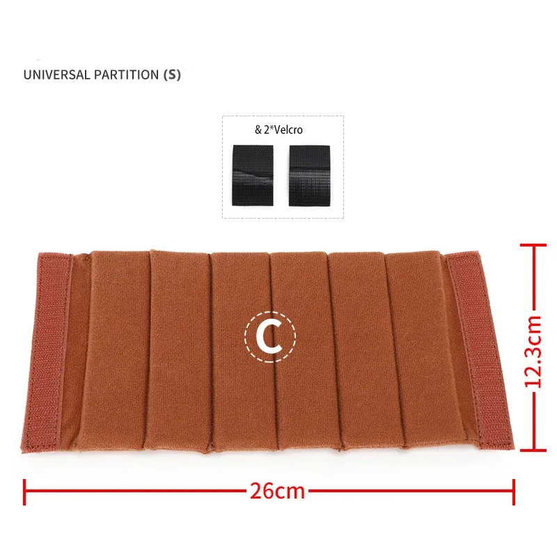 kit de séparateurs rembourrés pour sac d'appareil photo reflex numérique, inserts de protection, coussinets épais, panneaux de séparation pour sac de rangement d'appareil photo