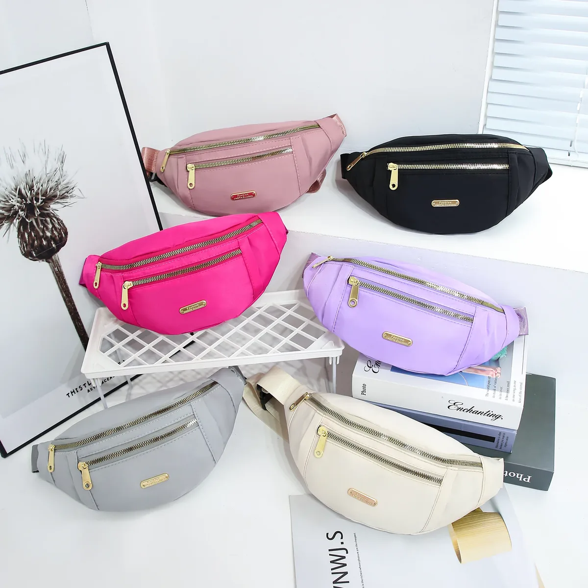 sac de taille de sport pour femmes, sac banane multicouche, essentiels pour téléphone pendant les activités de plein air, sac à bandoulière, sac de poitrine de sport