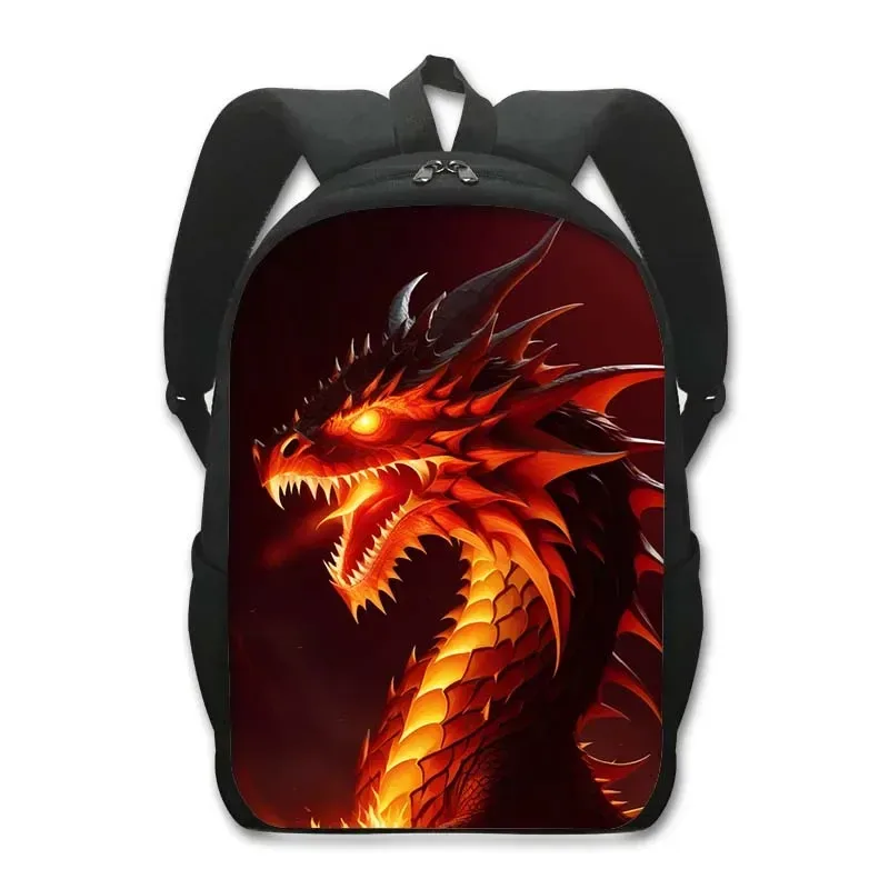 sac à dos dragon de dessin animé pour étudiants, sac à dos fantaisie avec imprimé dragon magique, sac à dos pour ordinateur portable pour femmes et hommes, sac à dos de voyage en plein air
