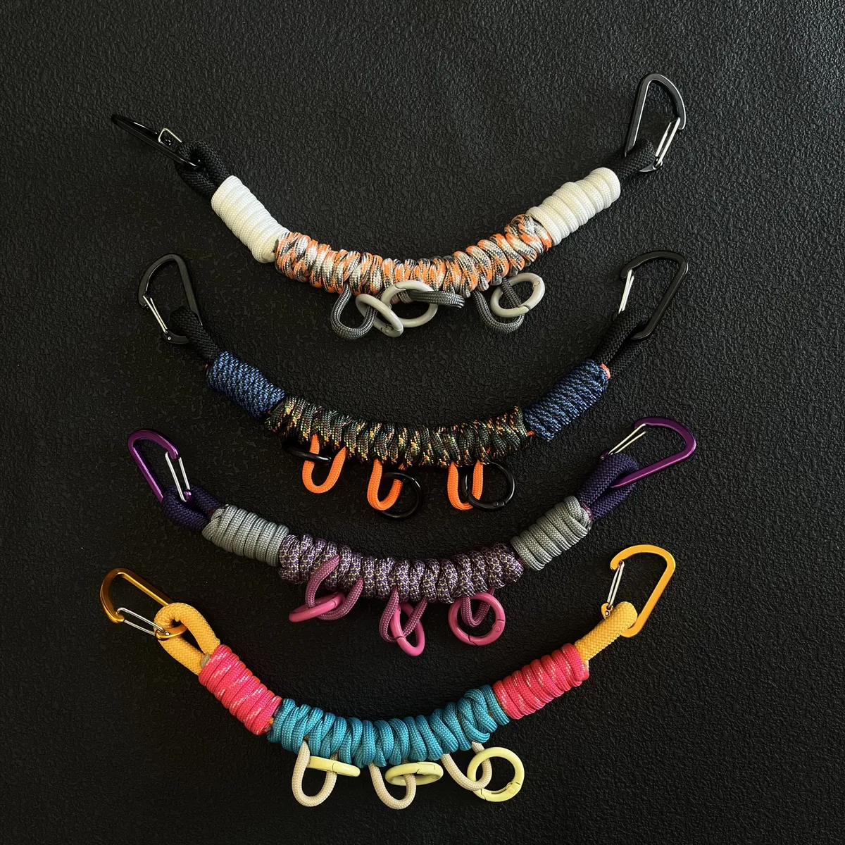 Accessoires de Sangle de Sac Multifonction en Paracorde Tressée à la Main pour Modification Tactique Extérieure DIY, Corde de Suspension pour Sac à Dos