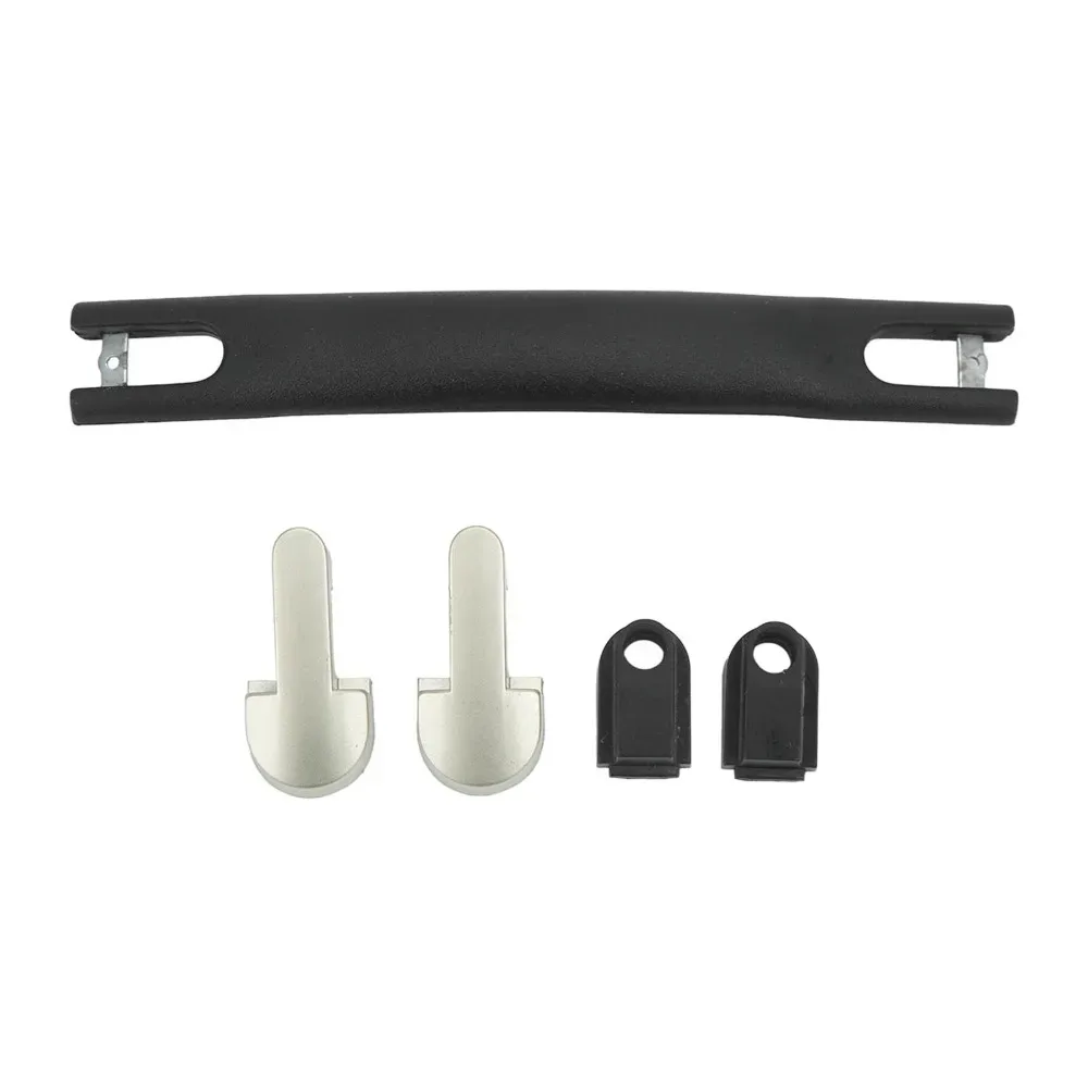 poignée de bagage en plastique durable remplacement flexible noir valise sangle poignée portable fixation rétractable et mécanisme d'attache de sécurité réparation de bagages
