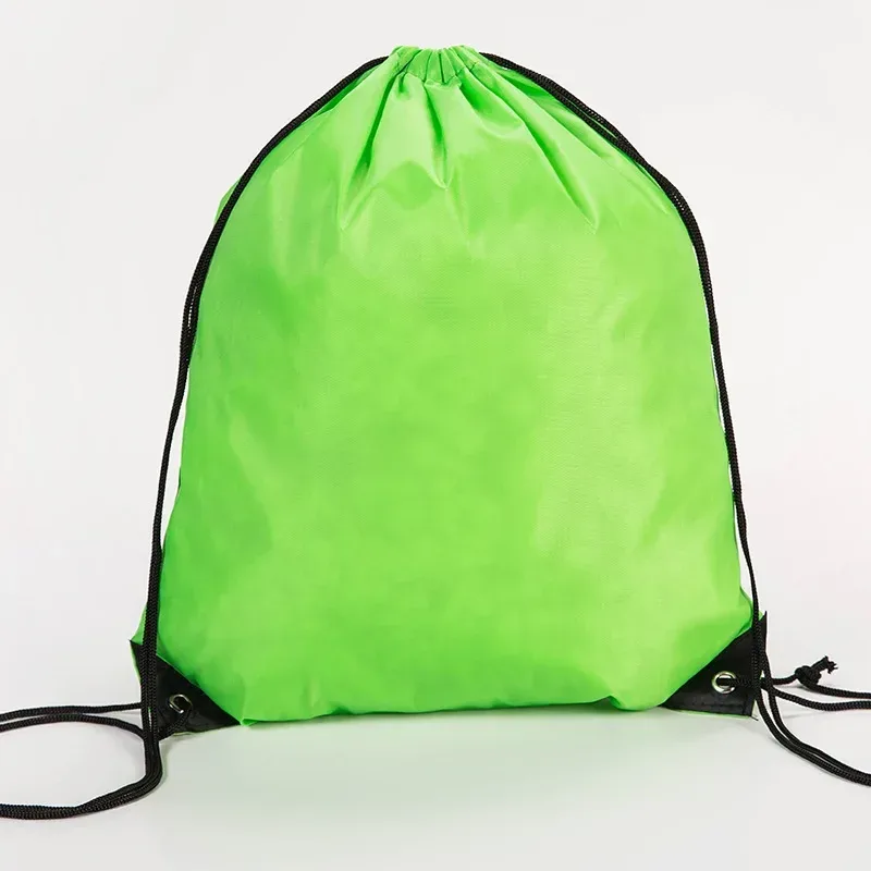 nouveau polyester imperméable sport cordon sac à dos sac décontracté hommes femmes plage natation portable cordon chaussures vêtements sacs
