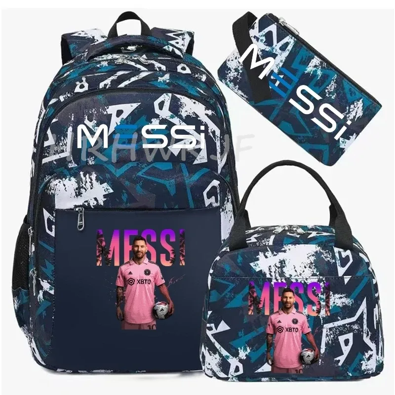 sac à dos de football messi, sacs d'école décontractés camouflage, sac à dos étanche, capacité pour ordinateur portable, sacs de voyage mochilas