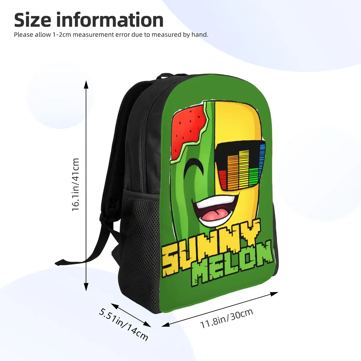sac à dos sunny and melon pour adolescents, sacs à dos durables en polyester, sacs d'école élégants, sacs de voyage de haute qualité
