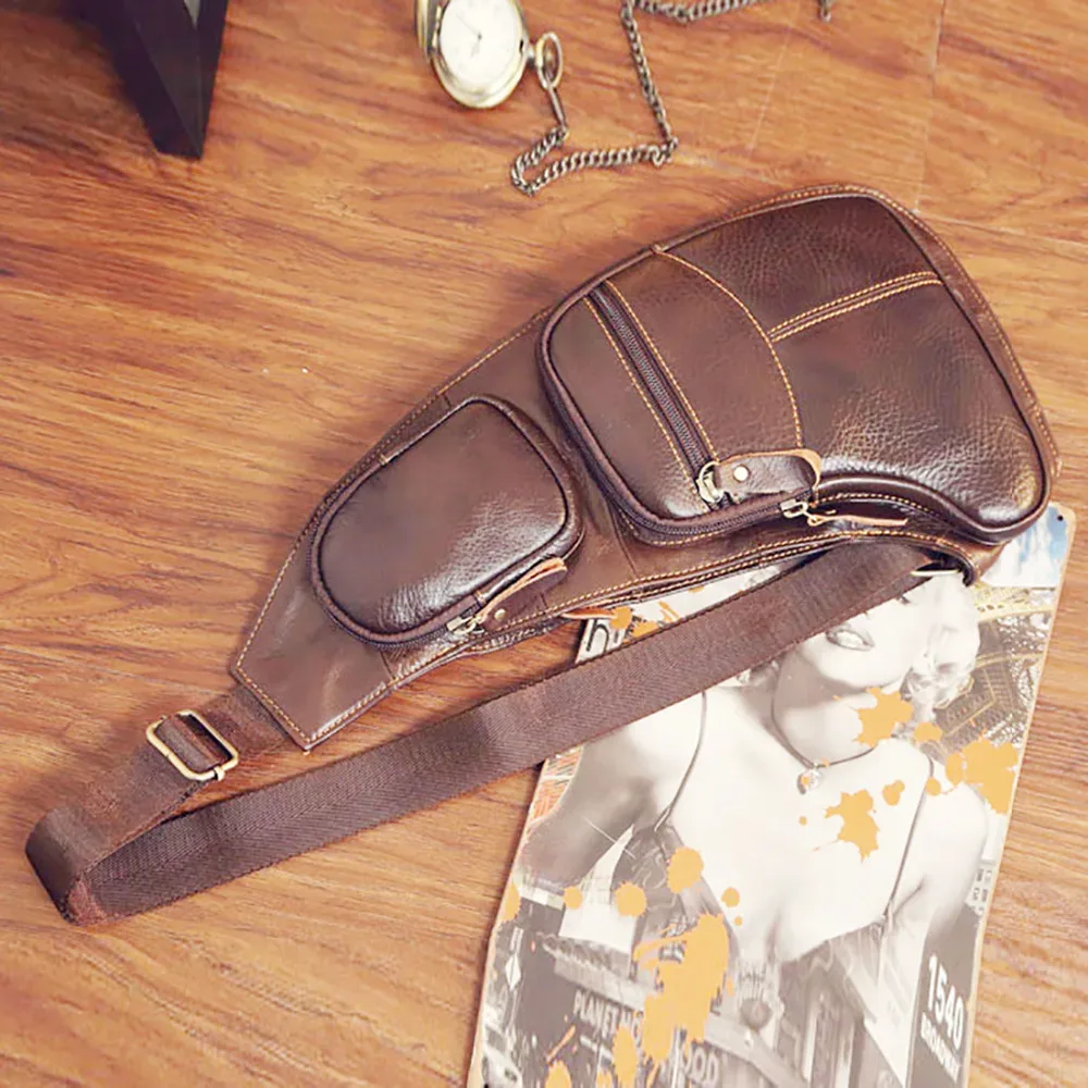 sac à bandoulière vintage en cuir véritable pour homme, sacoche de jour, célèbre sac de voyage décontracté