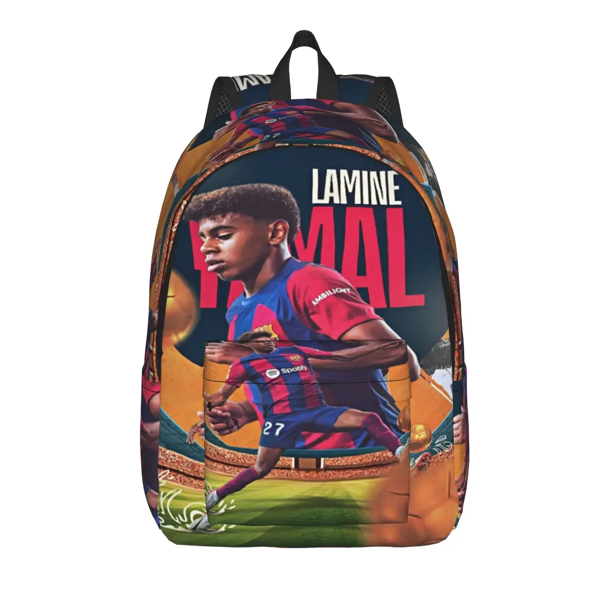 sac à dos lamine y-yamal pour hommes, femmes, adolescents, étudiants, randonnée, voyage, sac à dos de jour, star du football, sacs en toile pour ordinateur portable, extérieur