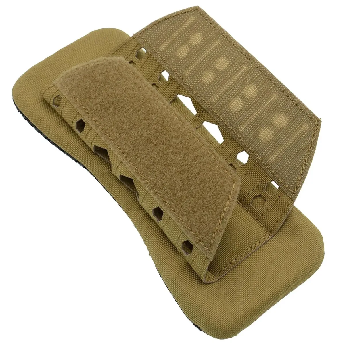 protection coude tissu vert noire perforations sport militaire sac dos gilet randonnée ventilation choc absorbant