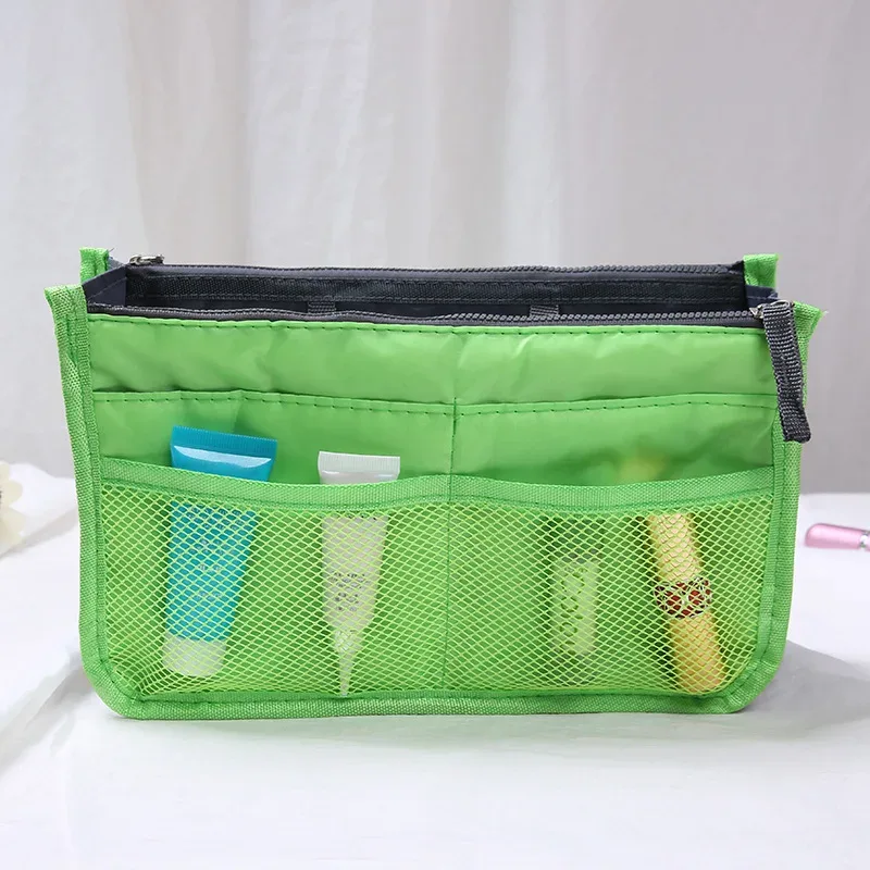 sacs à cosmétiques en nylon pour femmes, fourre-tout à double fermeture éclair, sac de maquillage, sac de rangement de produits de toilette, organisateur de maquillage de voyage en plein air pour filles