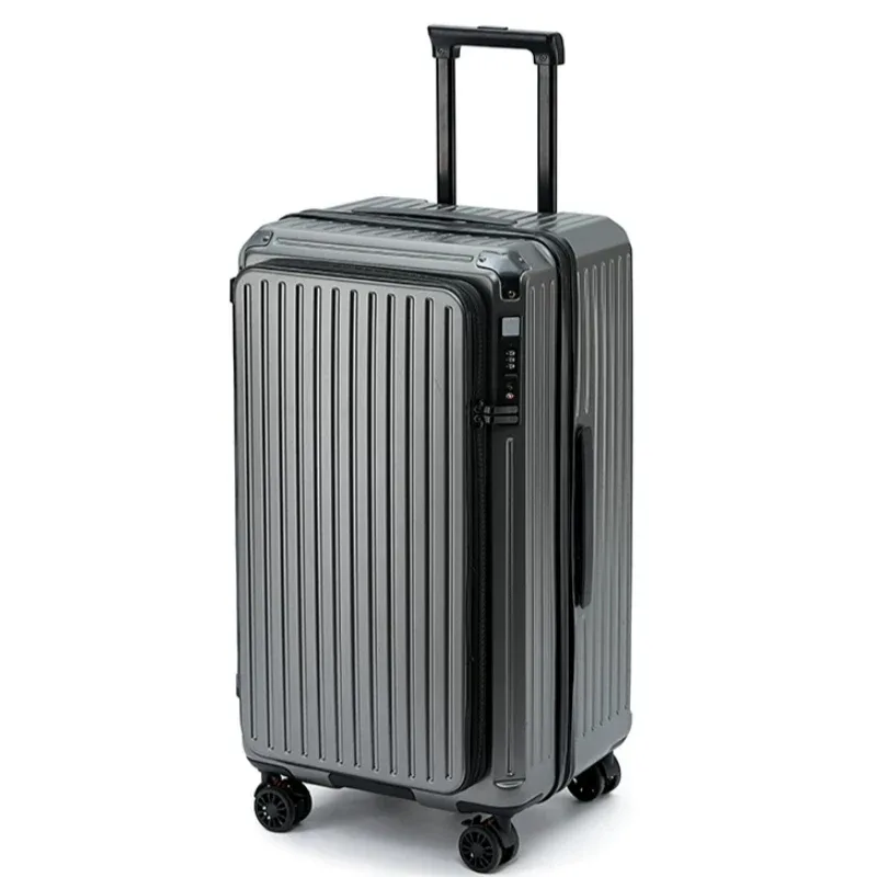  valise extensible de grande capacité avec serrure tsa, ouverture latérale, bagage à roulettes, coque rigide en pc, 20 pouces, bagage cabine pour voyage.