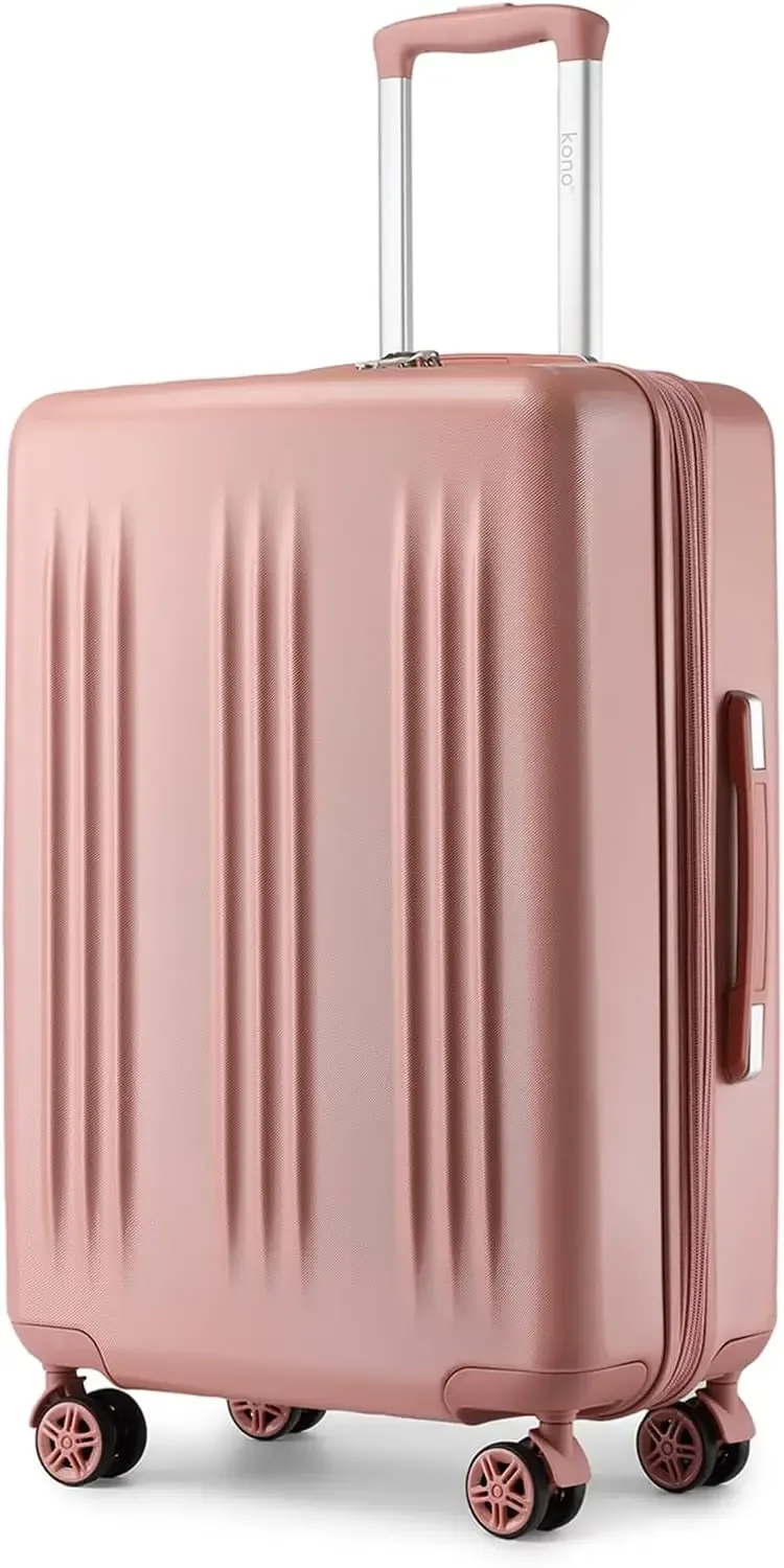 kono-valise rigide extensible légère avec serrure tsa, chariot à 4 rouleaux, 55cm, moyen 65cm, grand 75cm