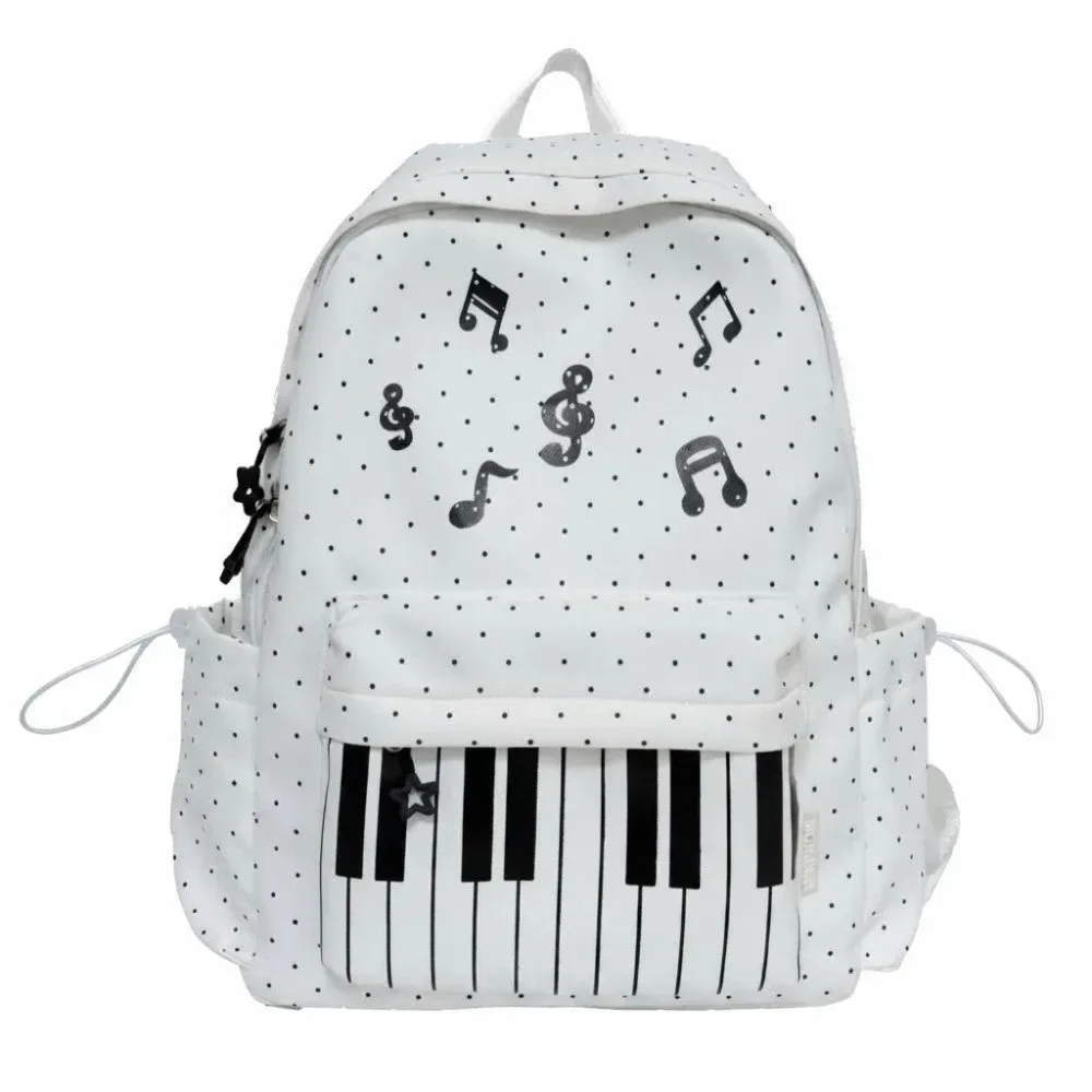 sac à dos pour piano en nylon, multi-poches, design léger, sac à dos pour clavier, résistant à l'usure, grande capacité, sac pour notes de musique, voyages de week-end