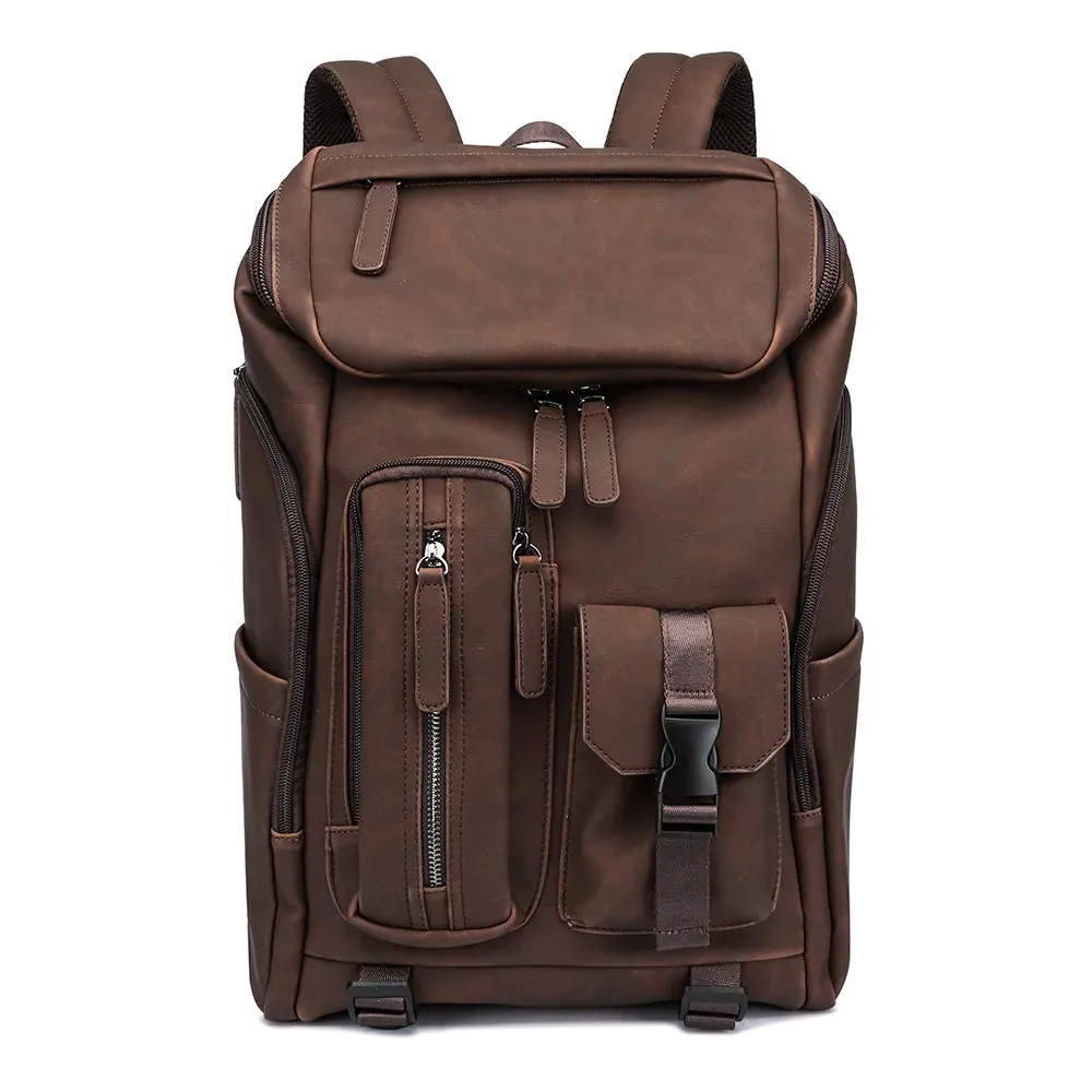 sacs à dos de marque de luxe pour hommes, sac à dos de voyage de grande capacité, sacs pour ordinateur portable, cartable à poches multiples