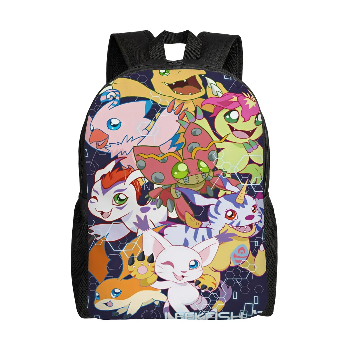 sac à dos digimon, sacs à dos de trekking pour garçons et filles, grands sacs personnalisés pour le lycée, joli sac à dos