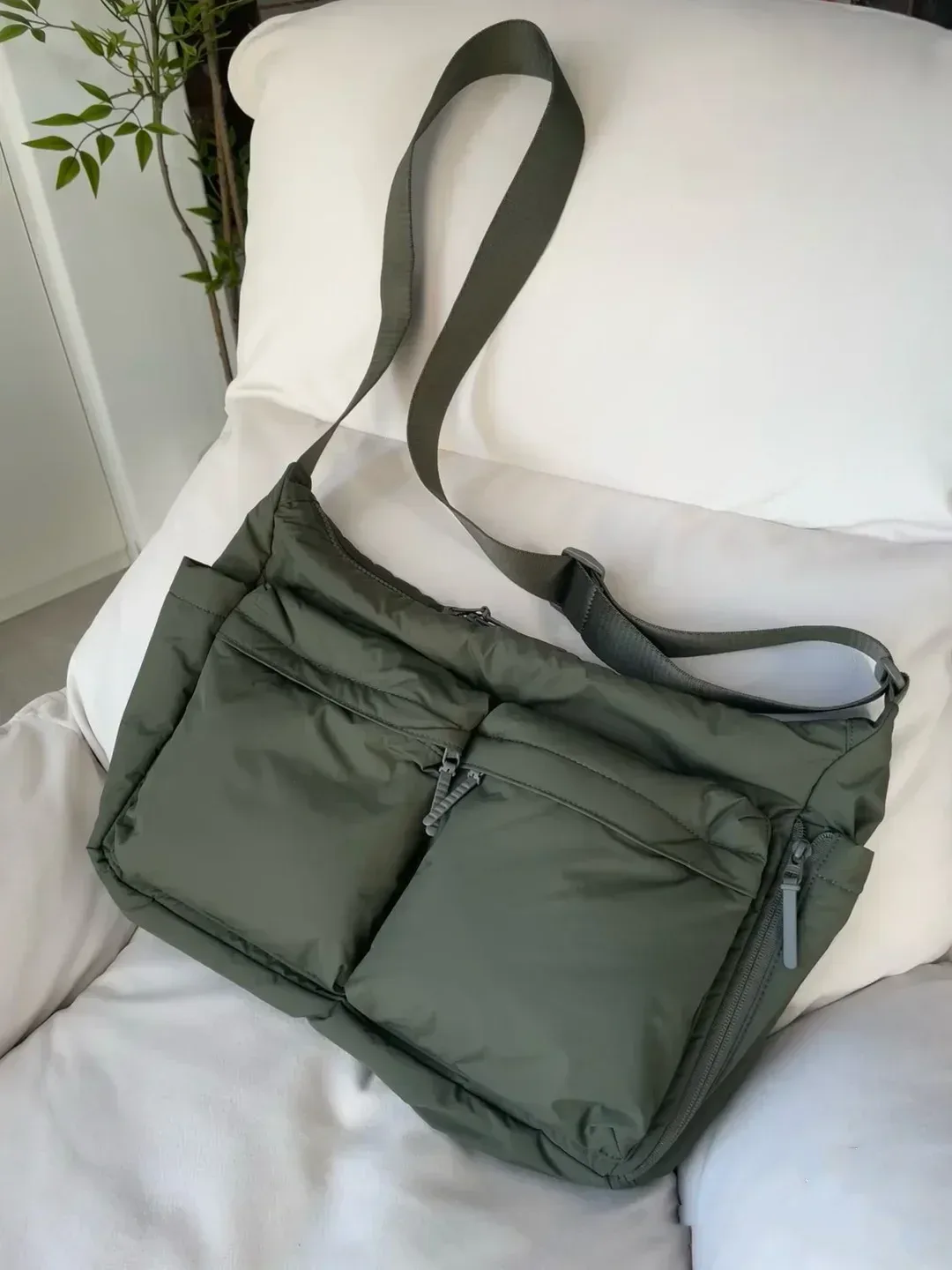sacs messagers multi-poches décontractés pour femmes, sac à bandoulière en nylon, grands sacs à main pour dames, fourre-tout de voyage et de shopping