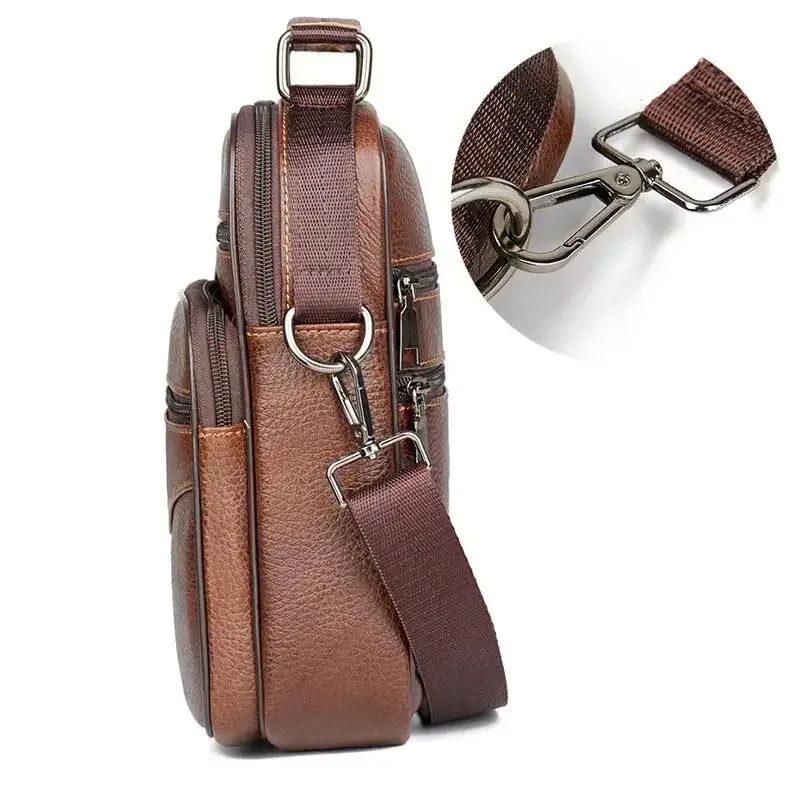 mode chaude hommes sacs de messager sacs à main en cuir véritable pour homme marque de luxe mâle sac à bandoulière pour mini pad garçon sac à bandoulière