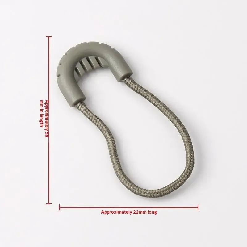 cordon fermeture glissière poignée ergonomique silicone pvc rose doré marron usage voyage accessoire remplacement