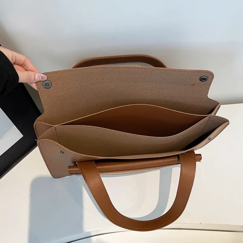 sac à main de luxe personnalisé pour le bureau, sac de transport pour femme en cuir pu, grande capacité, sac pour ordinateur portable de 14 pouces