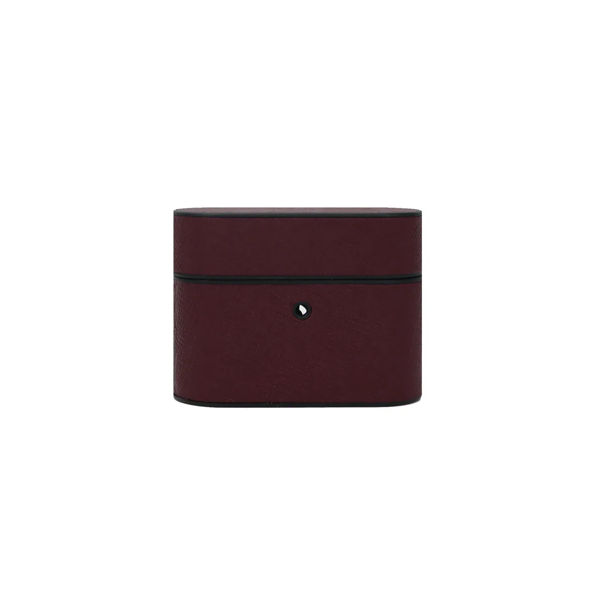 boîte en cuir saffiano personnalisée pour airpods 1/2 pro, housse de protection pour écouteurs apple air pods 2 pro
